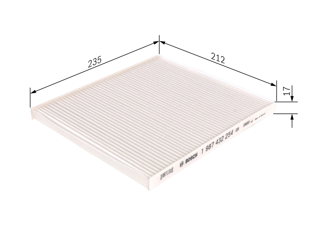 BOSCH 1 987 432 254 Filtru, aer habitaclu