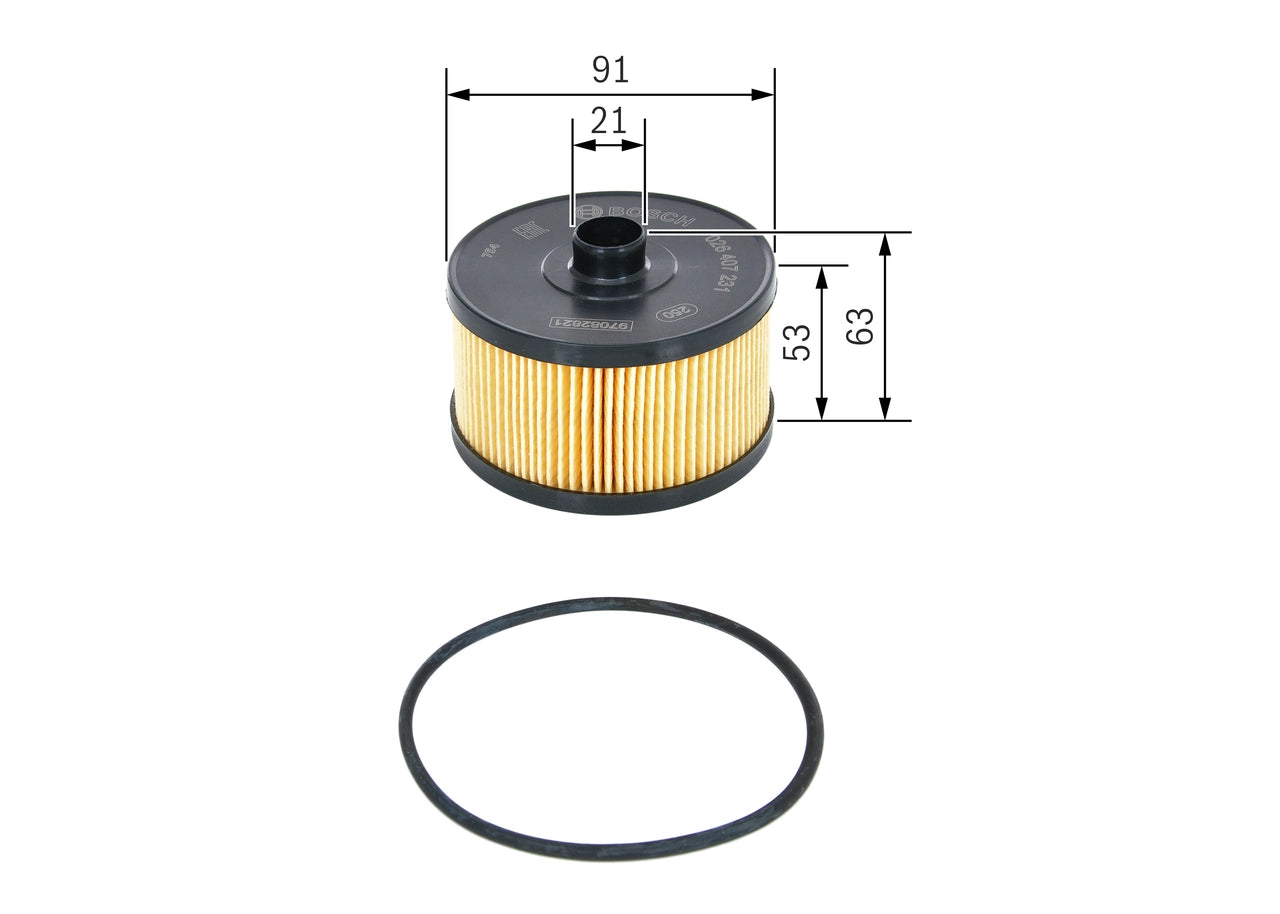 BOSCH F 026 407 231 Filtru ulei