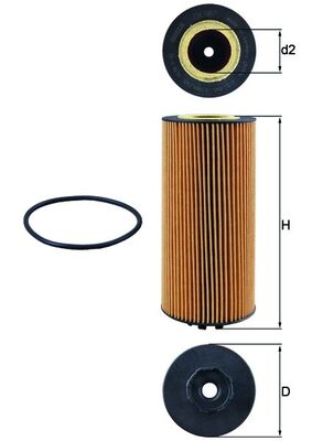 MAHLE OX 987D Filtru ulei