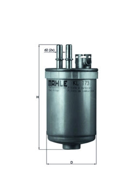 MAHLE KL 173 Filtru combustibil