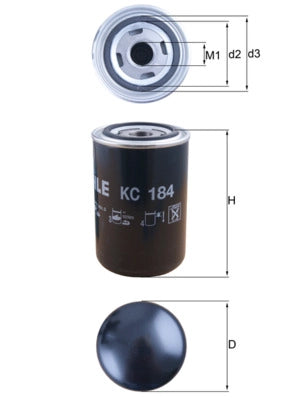 MAHLE KC 184 Filtru combustibil