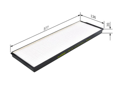 BOSCH 1 987 431 172 Filtru, aer habitaclu