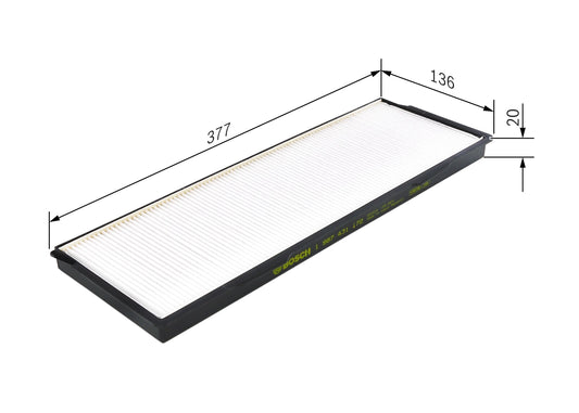 BOSCH 1 987 431 172 Filtru, aer habitaclu