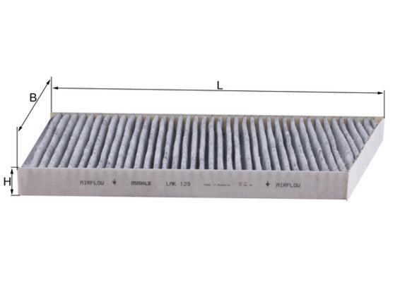 MAHLE LAK 129 Filtru, aer habitaclu