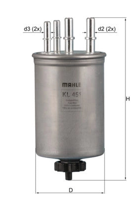 MAHLE KL 451 Filtru combustibil