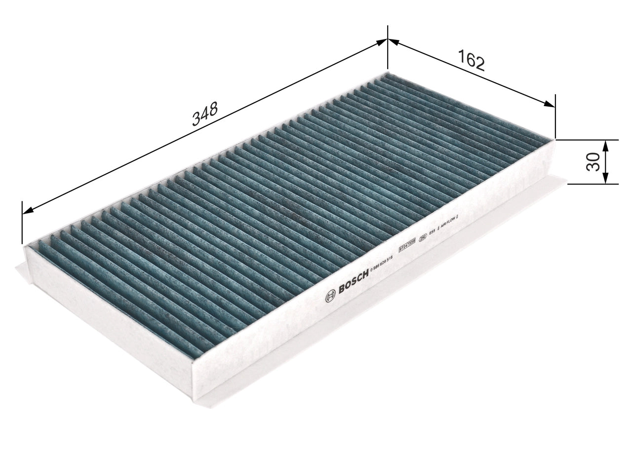 BOSCH 0 986 628 516 Filtru, aer habitaclu