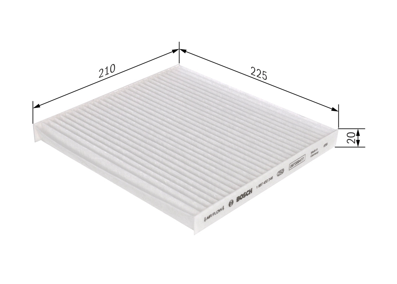 BOSCH 1 987 432 246 Filtru, aer habitaclu