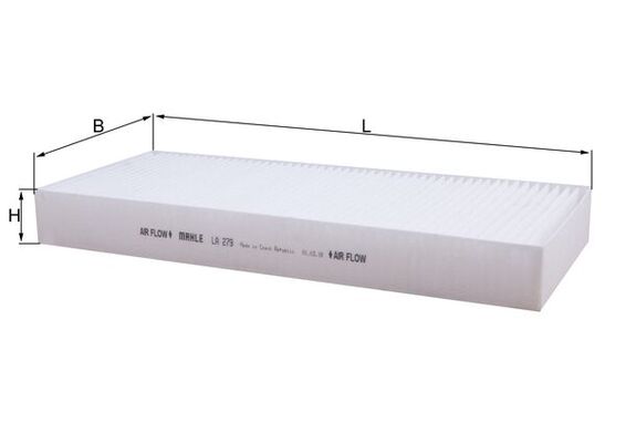 MAHLE LA 279 Filtru, aer habitaclu