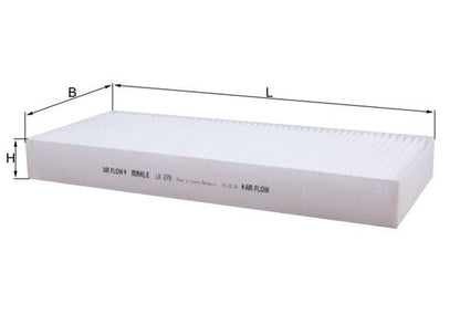 MAHLE LA 279 Filtru, aer habitaclu