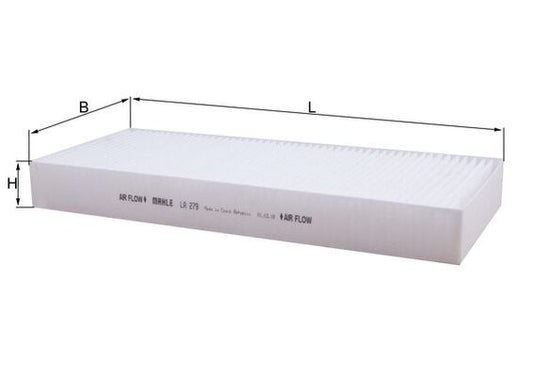MAHLE LA 279 Filtru, aer habitaclu