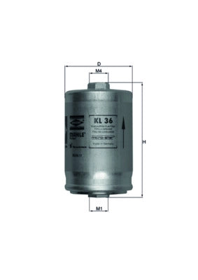 MAHLE KL 36 Filtru combustibil