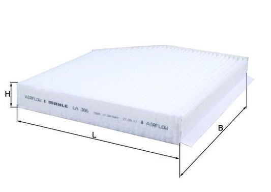 MAHLE LA 386 Filtru, aer habitaclu