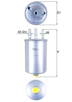 MAHLE KL 511 Filtru combustibil
