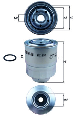 MAHLE KC 256D Filtru combustibil