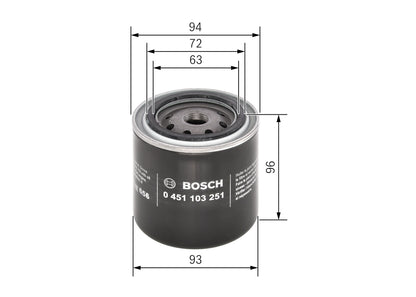 BOSCH 0 451 103 251 Filtru ulei