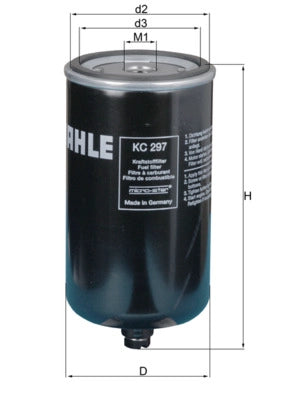MAHLE KC 297 Filtru combustibil