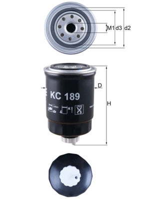 MAHLE KC 189 Filtru combustibil