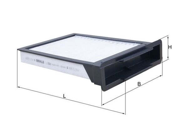MAHLE LA 304 Filtru, aer habitaclu