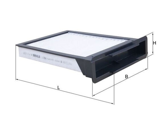 MAHLE LA 304 Filtru, aer habitaclu