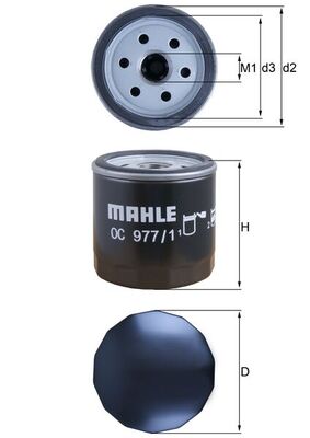 MAHLE OC 977/1 Filtru ulei