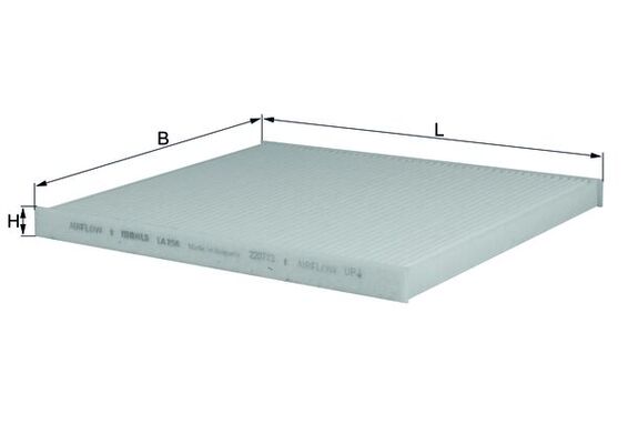 MAHLE LA 298 Filtru, aer habitaclu