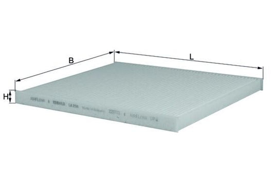 MAHLE LA 298 Filtru, aer habitaclu