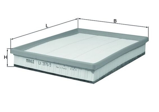 MAHLE LX 2076/3 Filtru aer