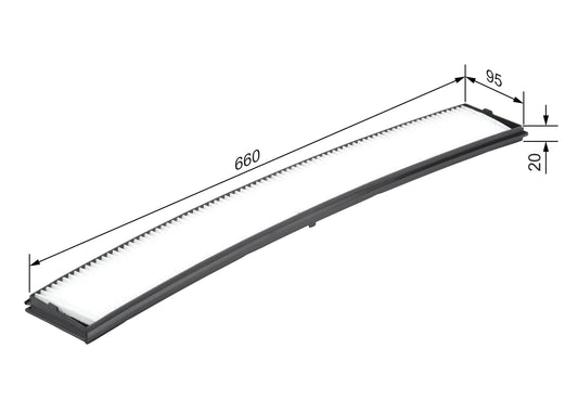 BOSCH 1 987 432 036 Filtru, aer habitaclu