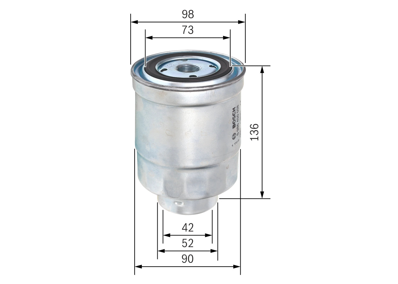 BOSCH 0 986 450 508 Filtru combustibil