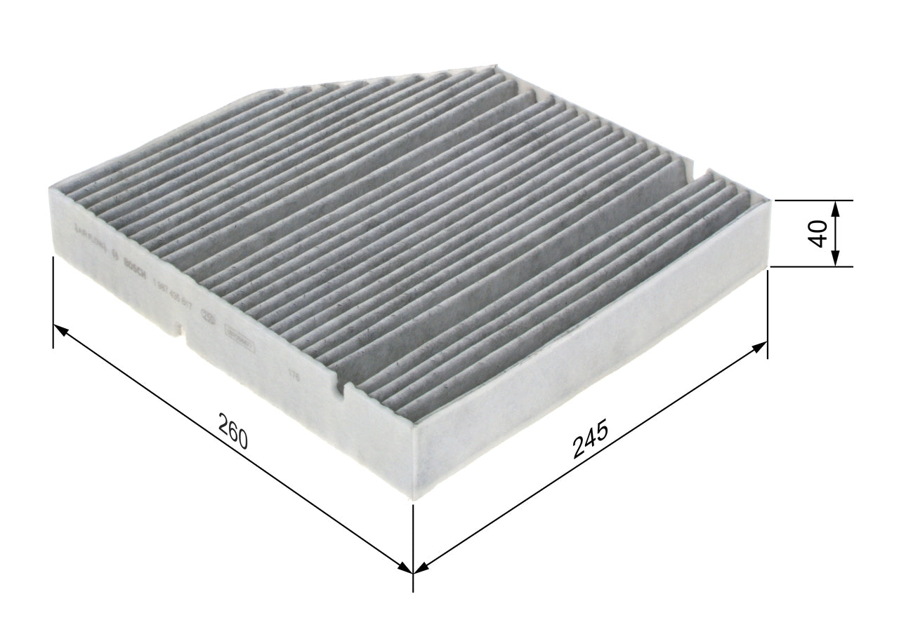 BOSCH 1 987 435 617 Filtru, aer habitaclu