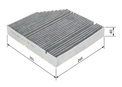 BOSCH 1 987 435 617 Filtru, aer habitaclu