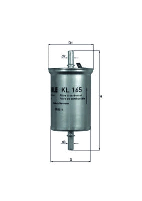 MAHLE KL 165 Filtru combustibil