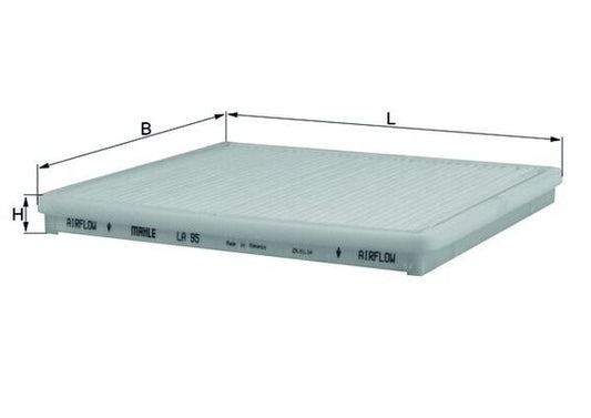 MAHLE LA 95 Filtru, aer habitaclu
