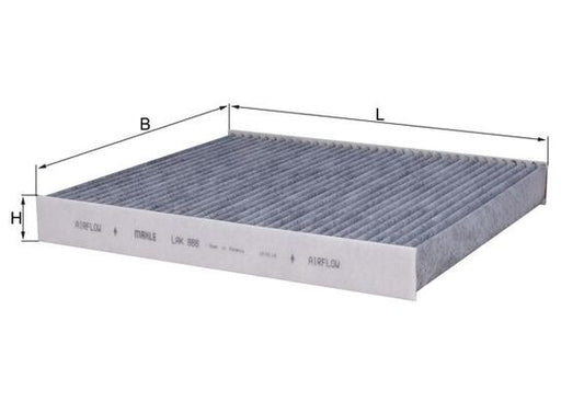 MAHLE LAK 888 Filtru, aer habitaclu