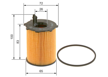 BOSCH 1 457 429 238 Filtru ulei