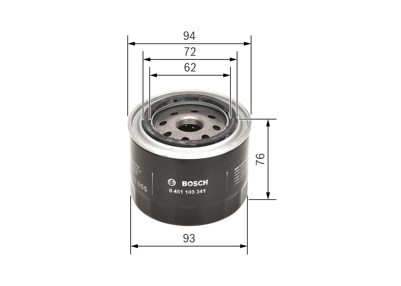 BOSCH 0 451 103 341 Filtru ulei