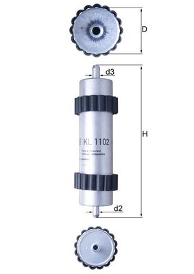 MAHLE KL 1102 Filtru combustibil
