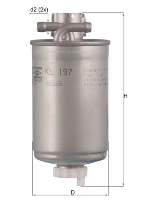 MAHLE KL 197 Filtru combustibil