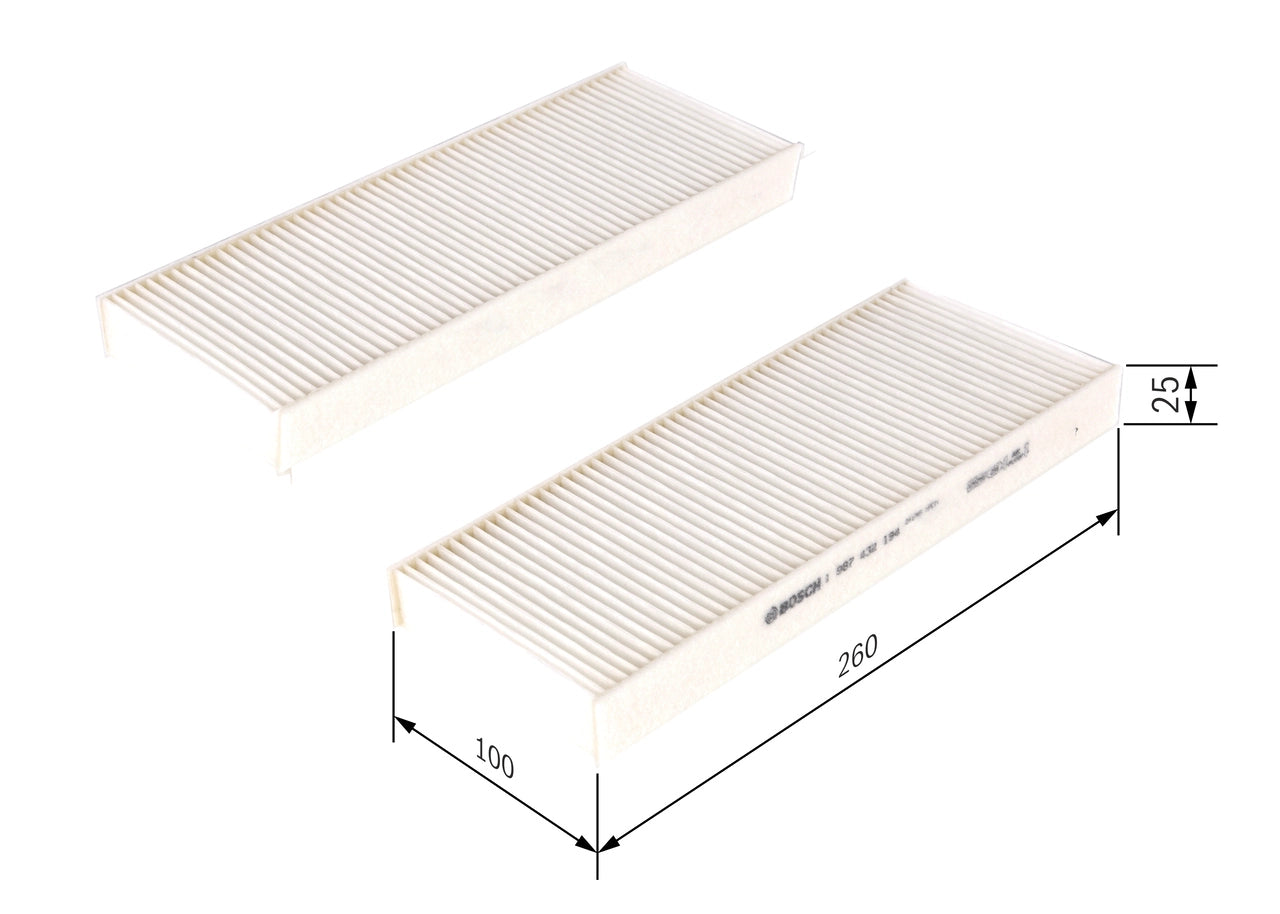 BOSCH 1 987 432 194 Filtru, aer habitaclu