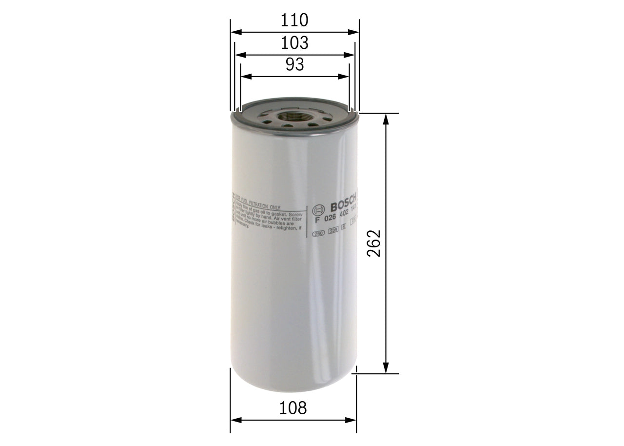 BOSCH F 026 402 141 Filtru combustibil