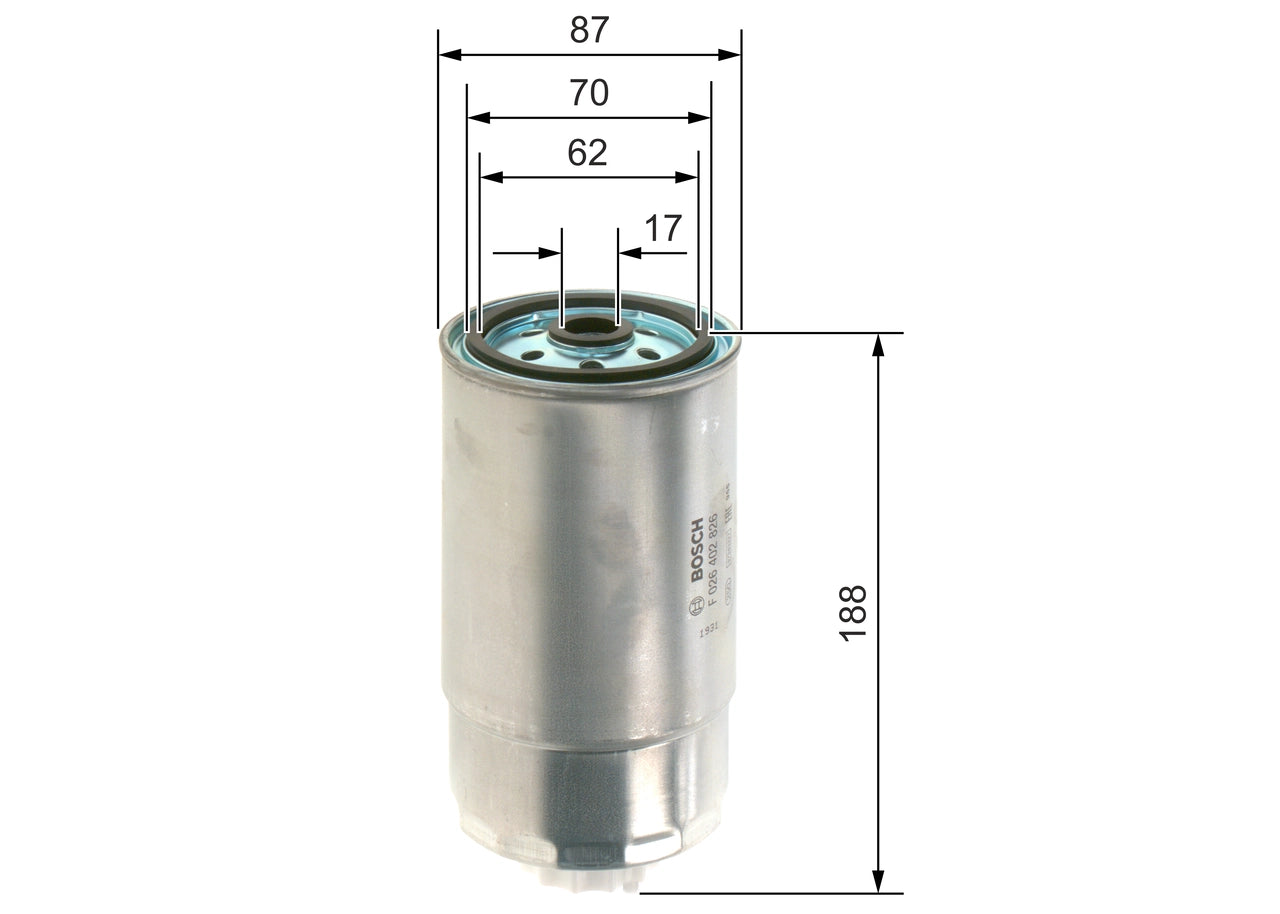 BOSCH F 026 402 826 Filtru combustibil