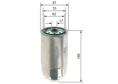 BOSCH F 026 402 826 Filtru combustibil