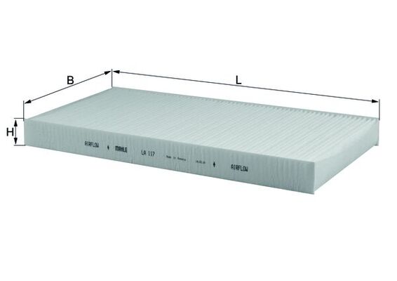 MAHLE LA 117 Filtru, aer habitaclu