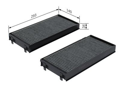 BOSCH 1 987 432 419 Filtru, aer habitaclu