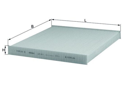 MAHLE LA 411 Filtru, aer habitaclu