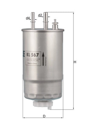 MAHLE KL 567 Filtru combustibil