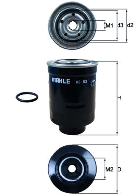MAHLE KC 83D Filtru combustibil