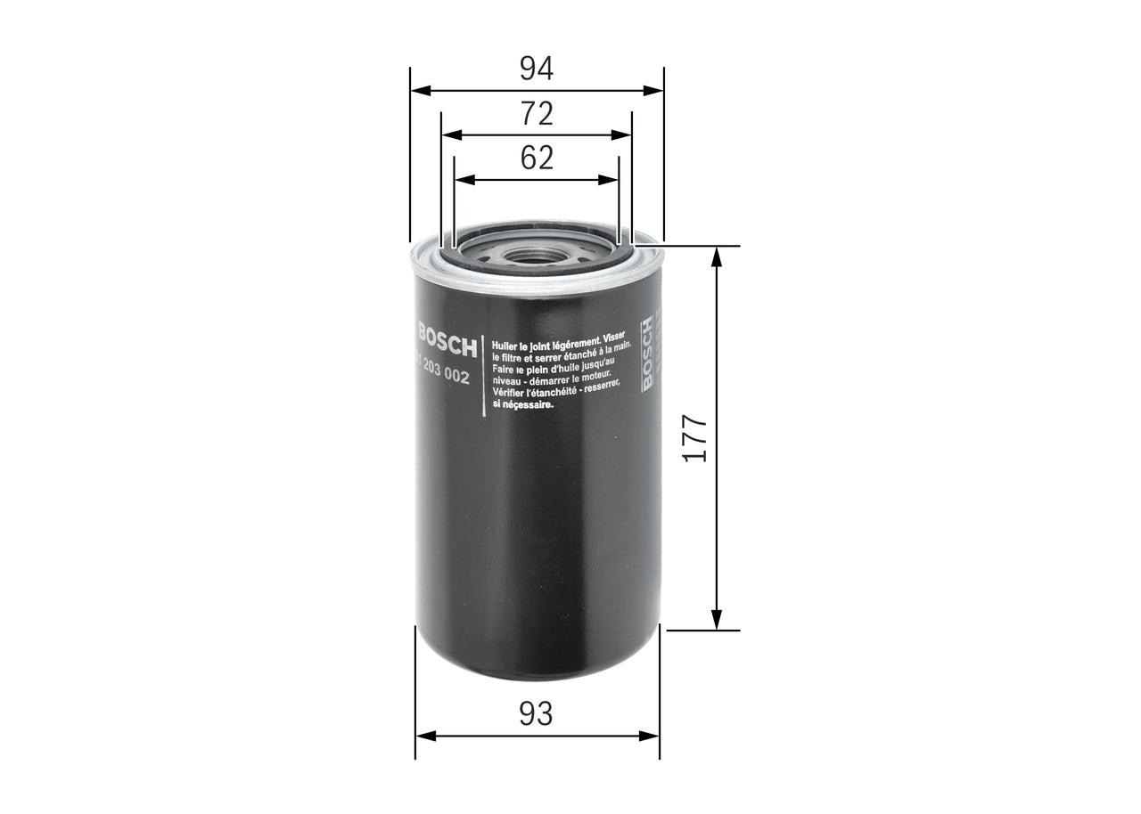 BOSCH 0 451 203 002 Filtru ulei
