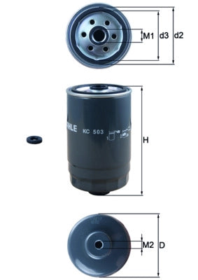 MAHLE KC 503D Filtru combustibil