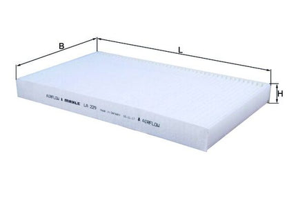 MAHLE LA 229 Filtru, aer habitaclu